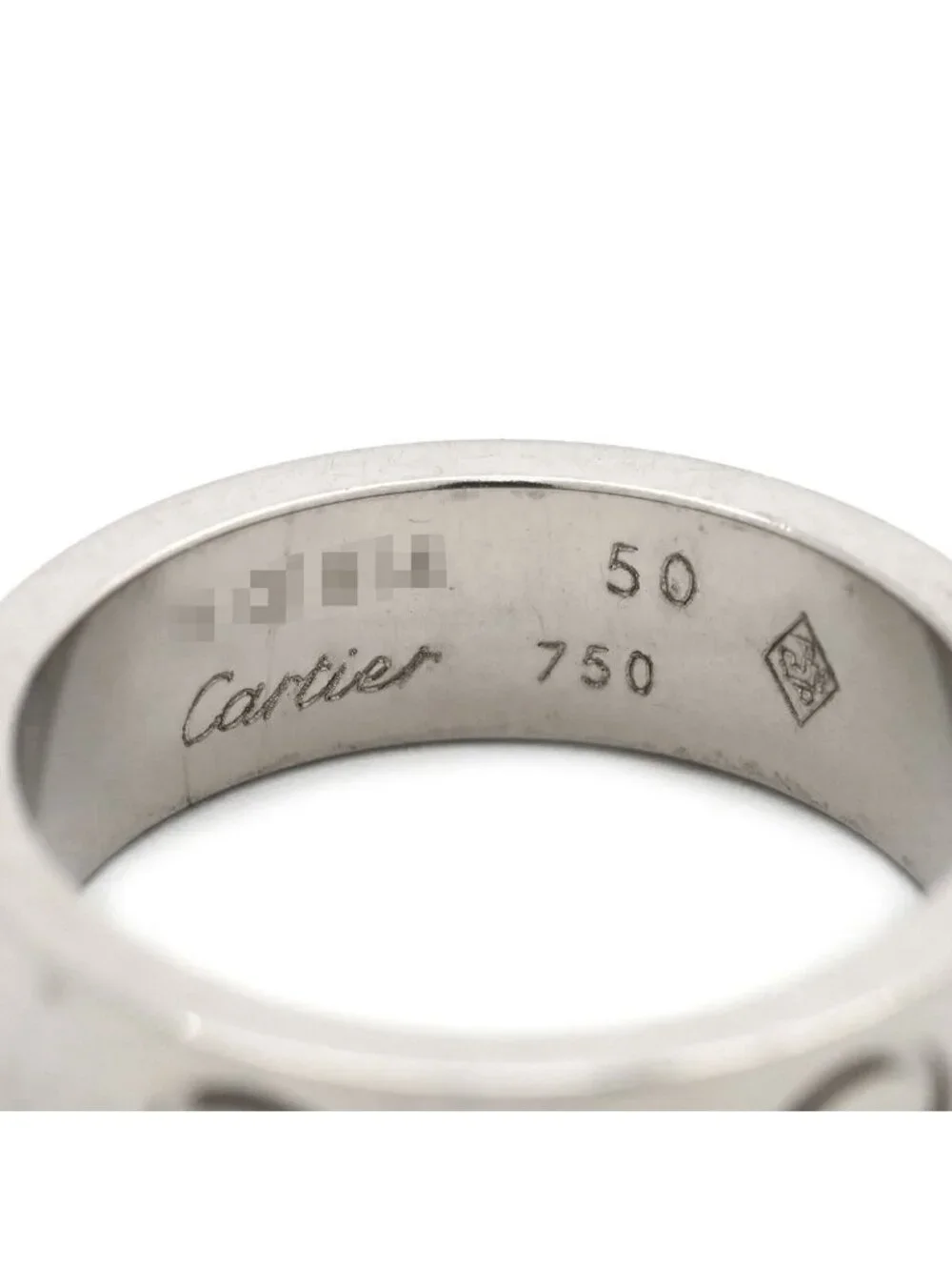 Cartier Ring Love White Gold 50 750 18K WG Classic